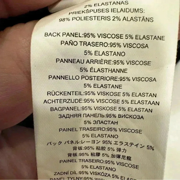 Michael Kors Women’s Blouse Size Large Navy Blue Cross Over Front Long Sleeves - Picture 8 of 8